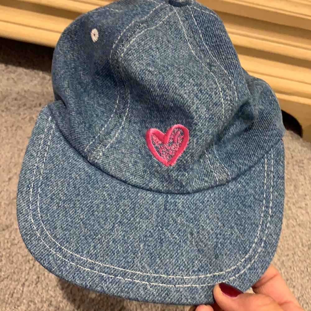 Cute denim hat with hard never worn
